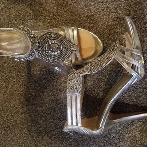 Silver Gianni Bini sandals Size 10
